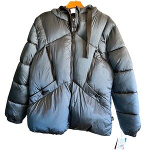 Spyder Women's Blue Iridescent Puffer Jacket